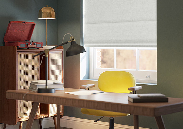 Melrose (Blackout), Soft White - Roman Blind - Image 5